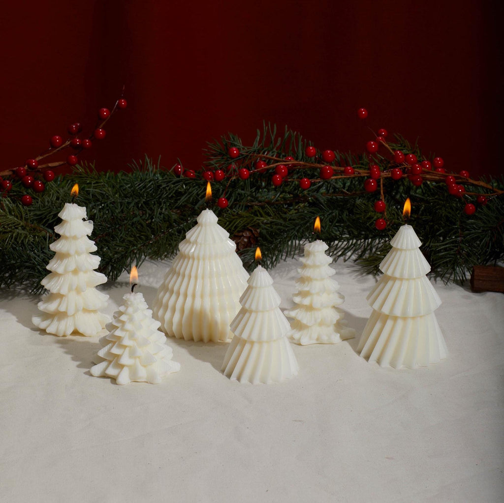 Christmas Tree Candles, Set of 6