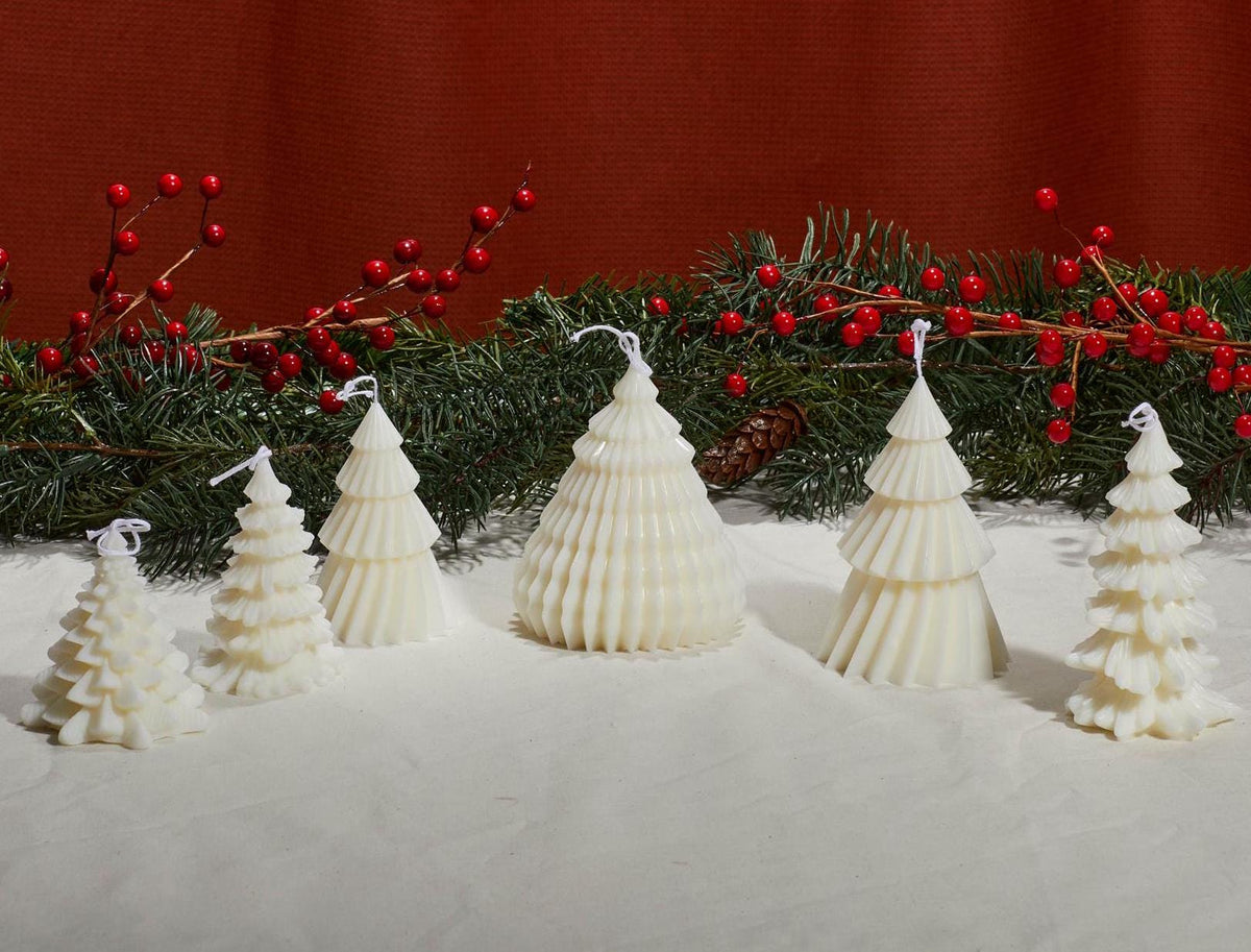Christmas Tree Candles, Set of 6