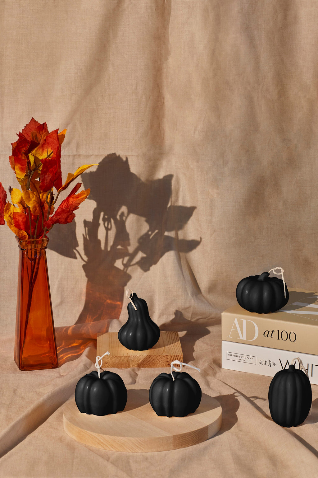 Sculptural Pumpkin Candles