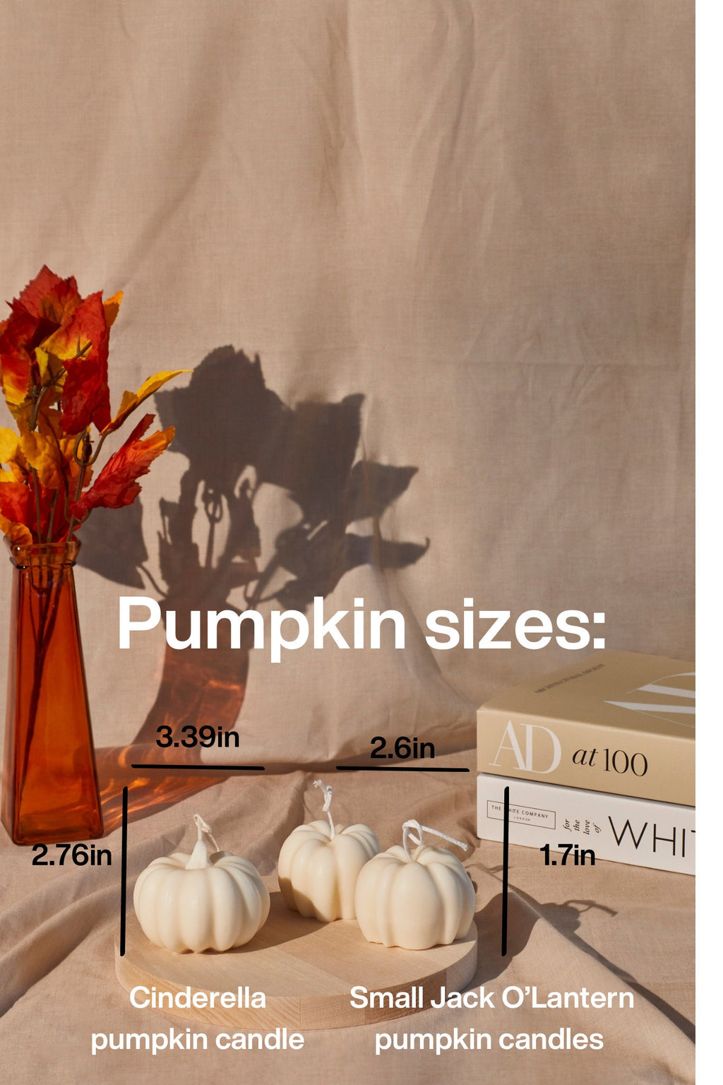Sculptural Pumpkin Candles
