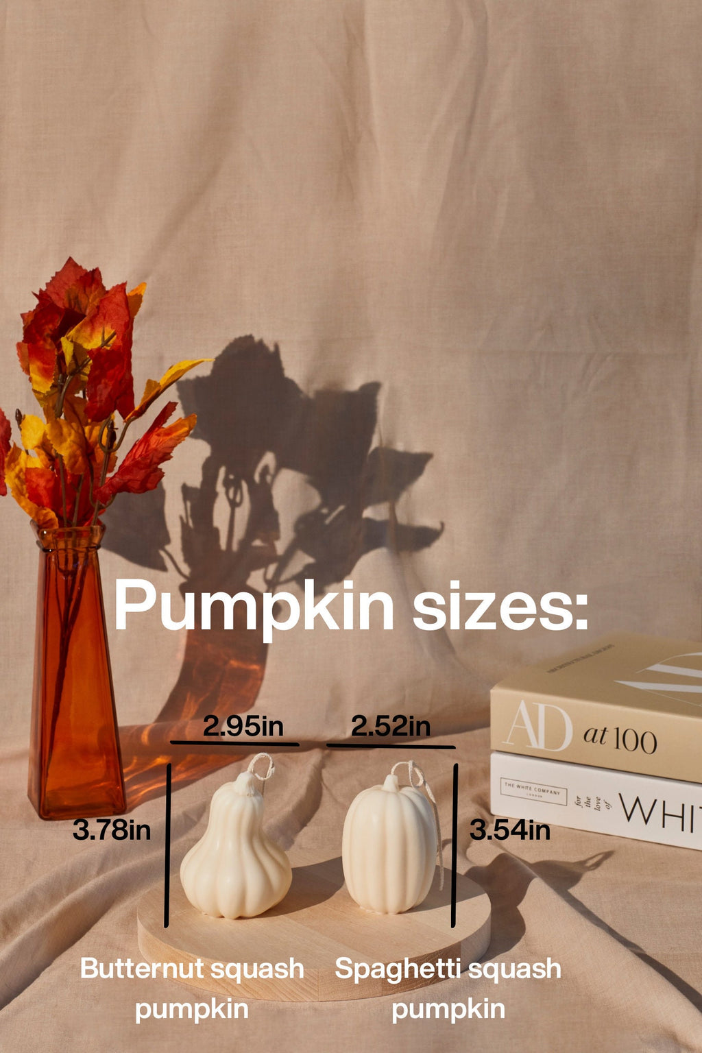 Sculptural Pumpkin Candles