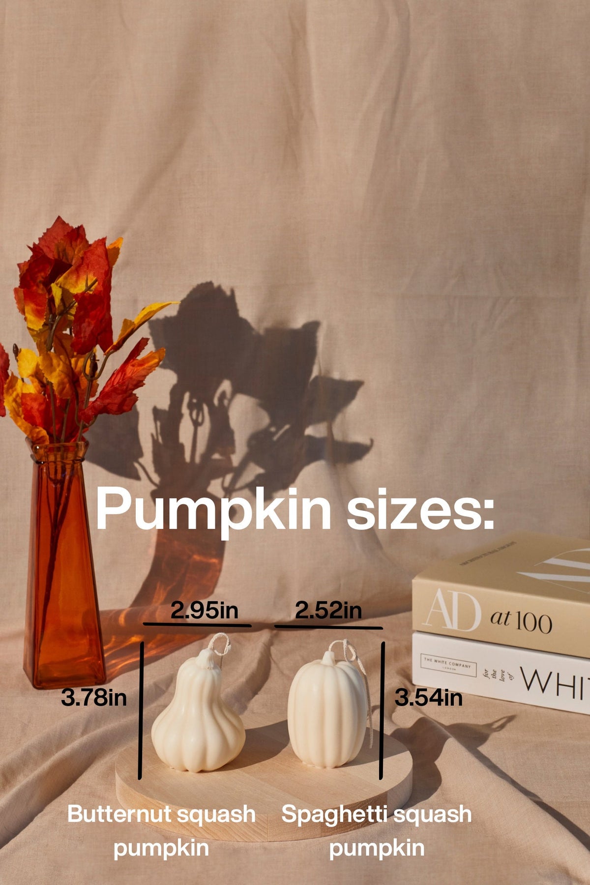Sculptural Pumpkin Candles