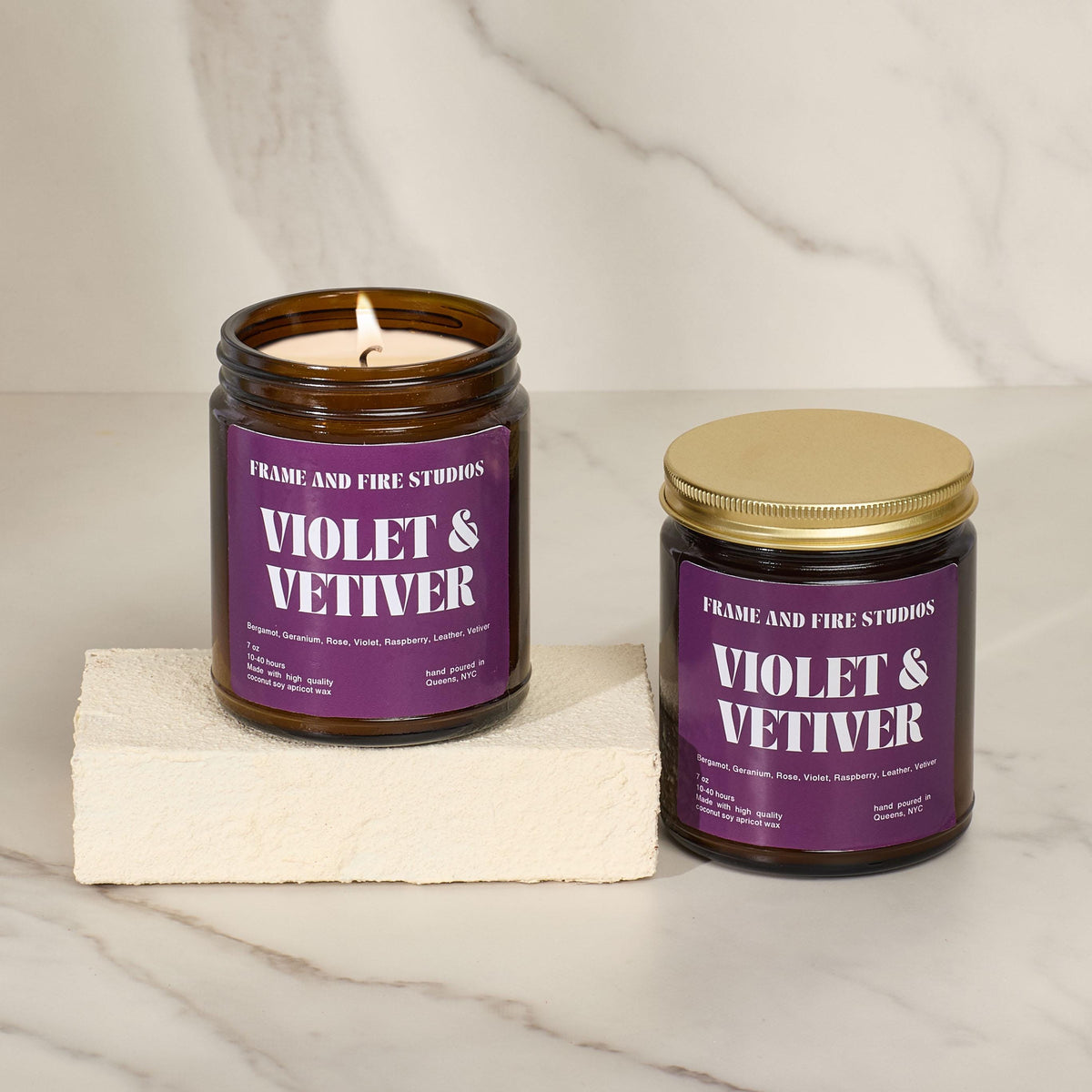 Violet + Vetiver Candle